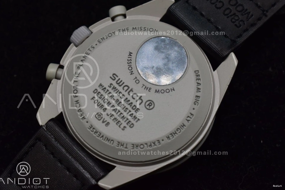 Bioceramic Strap Nylon Moon on Mission The Quartz Swatch Omega to Moonwatch x 0108